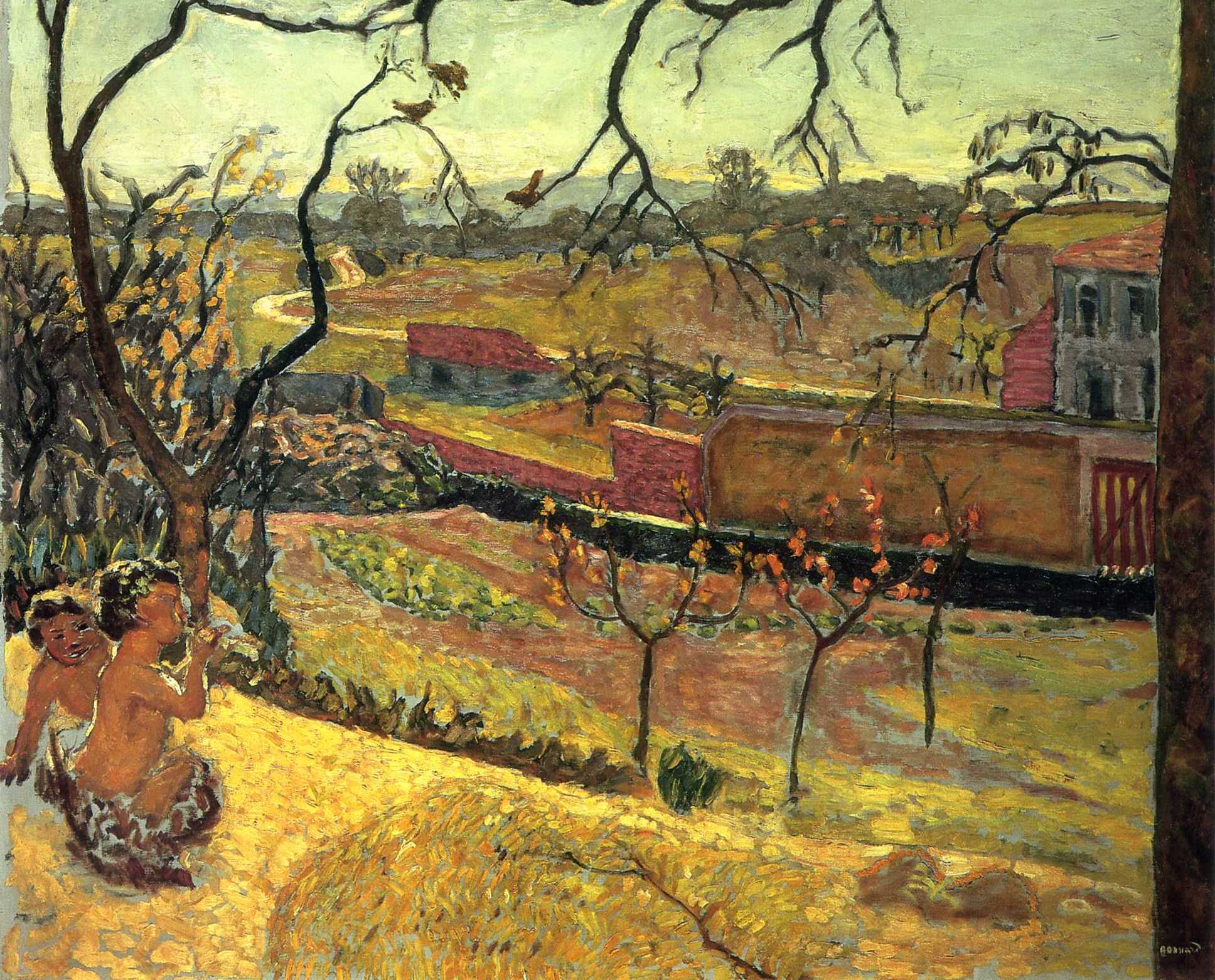 Early Spring (Little Fauns) (1909) Pierre Bonnard tablo - Dekolata