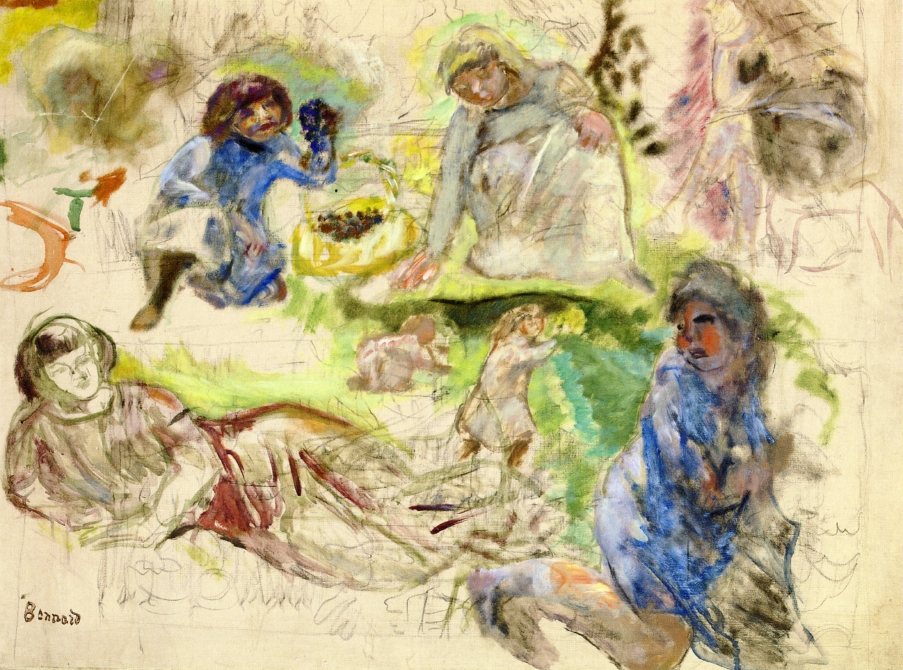 Figure Studies for Le Printemps (1912) Pierre Bonnard tablo - Dekolata