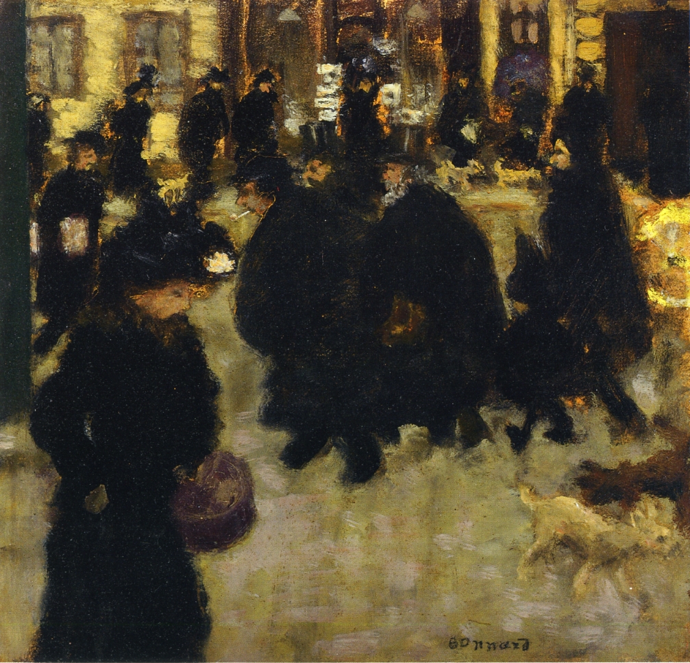 Figures in the Street (1894) Pierre Bonnard tablo - Dekolata
