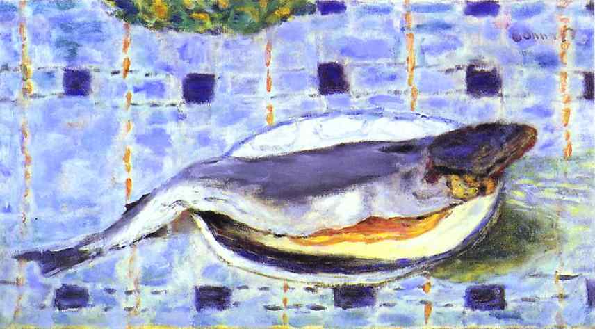 Fish in a Dish (1921) – Pierre Bonnard Tablo