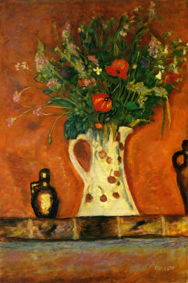 Flowers on a Mantlepiece (1913) Pierre Bonnard tablo - Dekolata