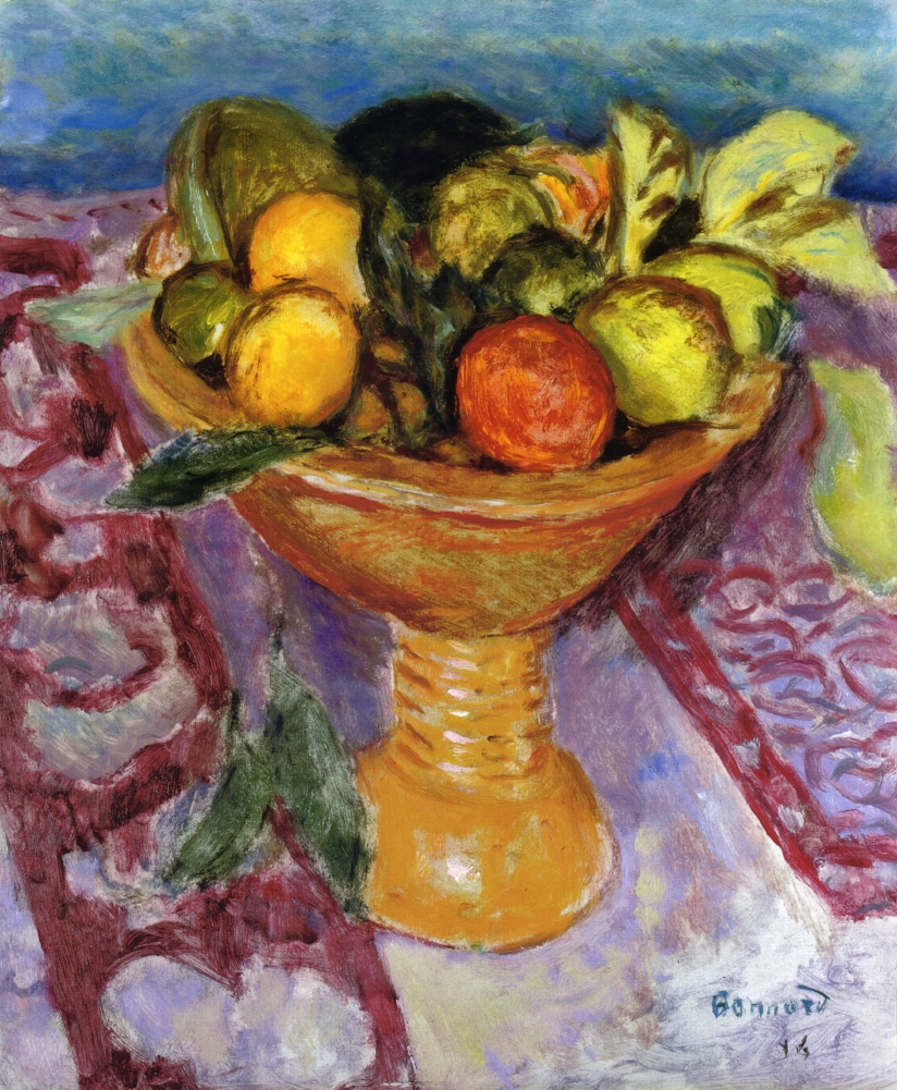 Fruit Bowl (1914) Pierre Bonnard tablo - Dekolata