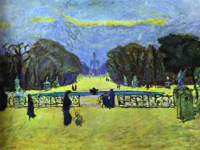 Gardens of Tuileries (1912) Pierre Bonnard tablo - Dekolata