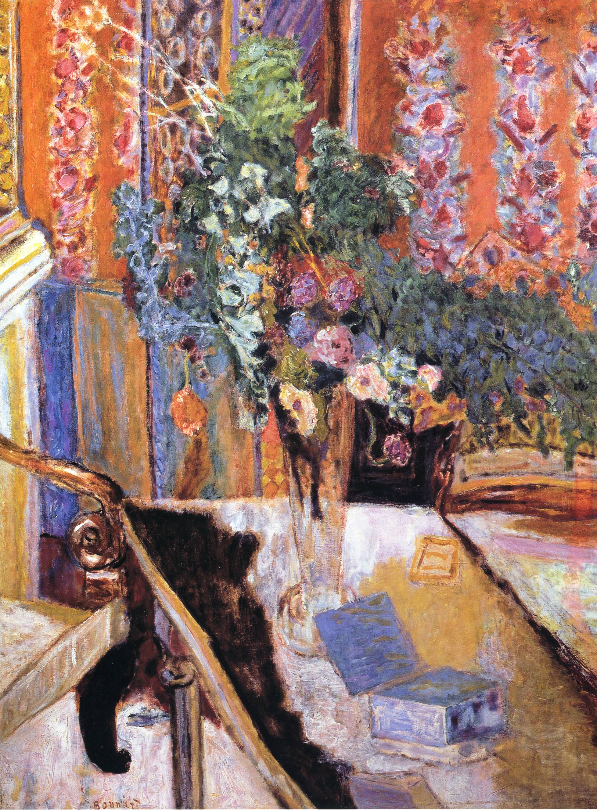 Interior with Flowers (1919) Pierre Bonnard tablo - Dekolata