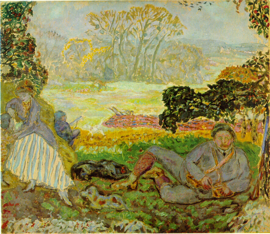 Jakten (1915) Pierre Bonnard tablo - Dekolata