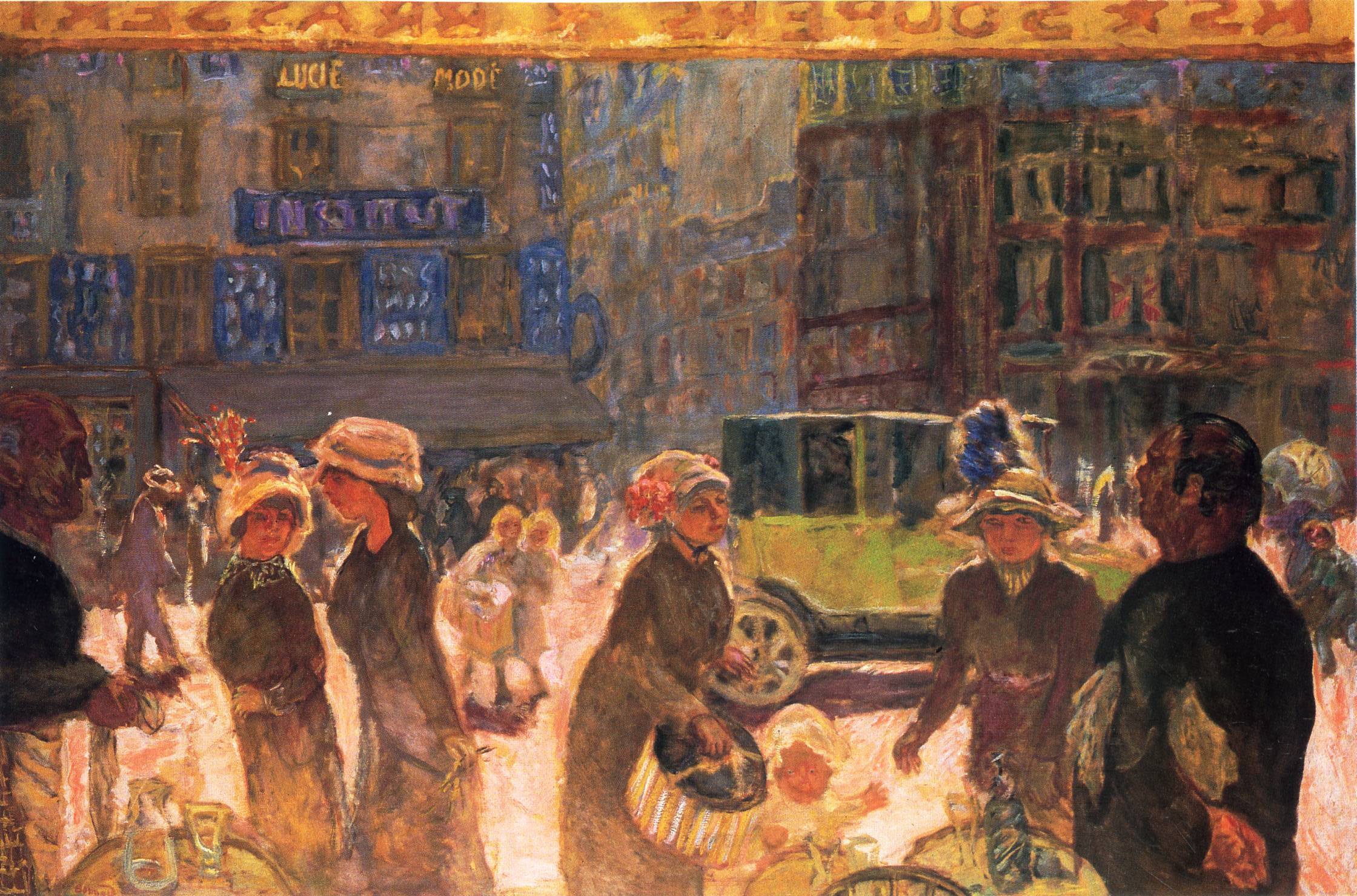 La Place Clichy (1912) Pierre Bonnard tablo - Dekolata