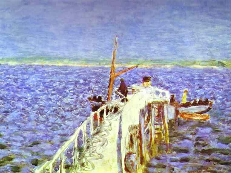 Landing Stage (1938) Pierre Bonnard tablo - Dekolata