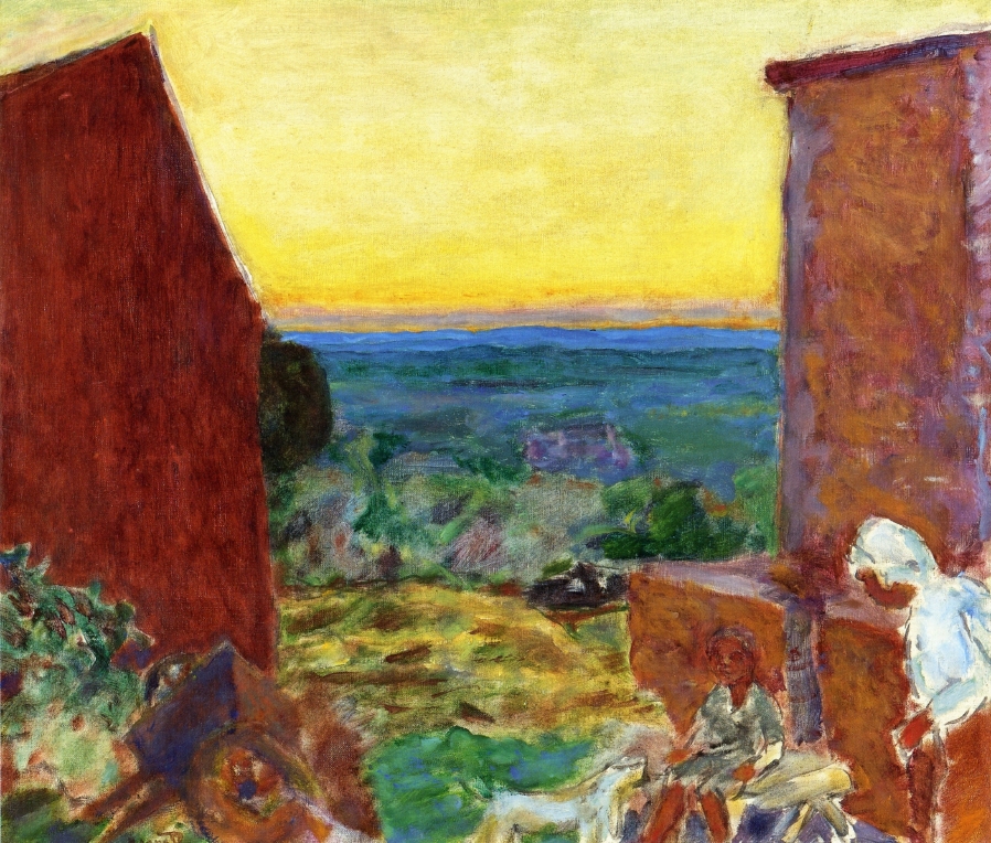 Landscape, Sunset (1912) Pierre Bonnard tablo - Dekolata
