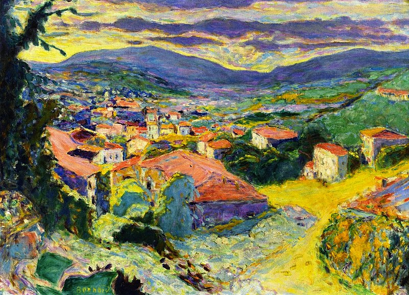 Landscape at Le Cannet (1938) – Pierre Bonnard Tablo