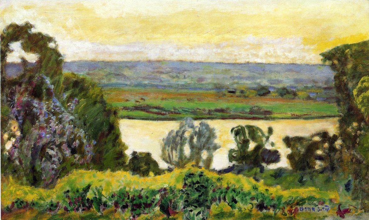 Landscape at Vernon (1915) Pierre Bonnard tablo - Dekolata