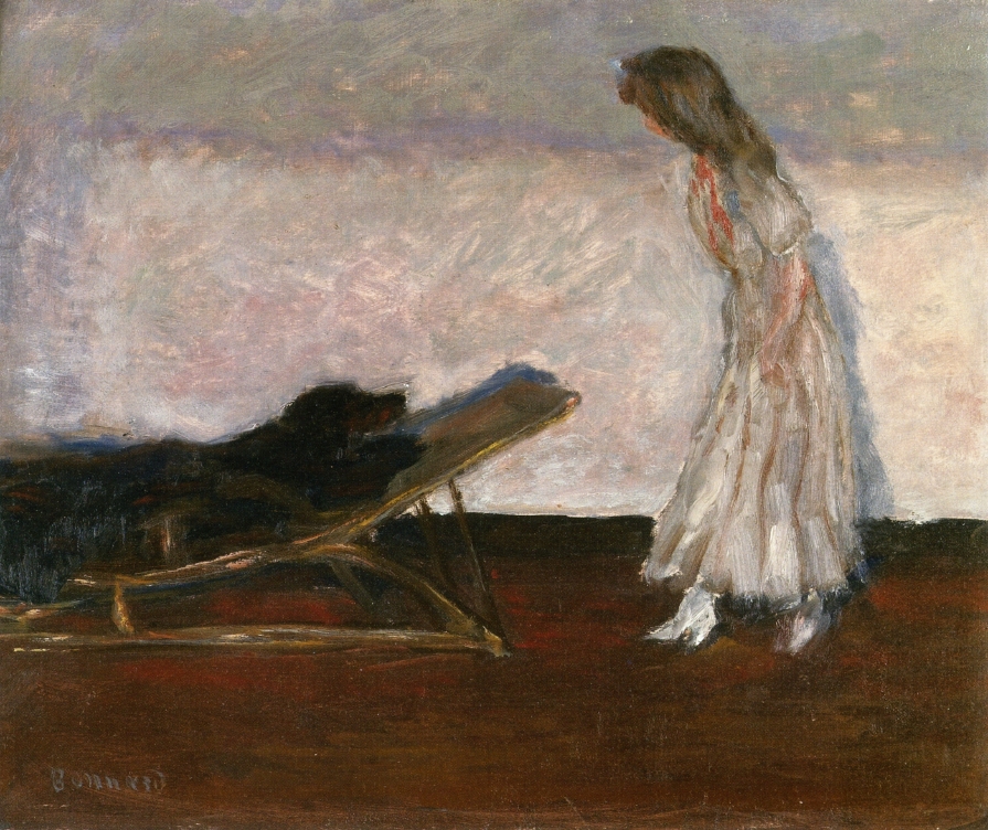 Marthe and the dog, Black (1905) Pierre Bonnard tablo - Dekolata