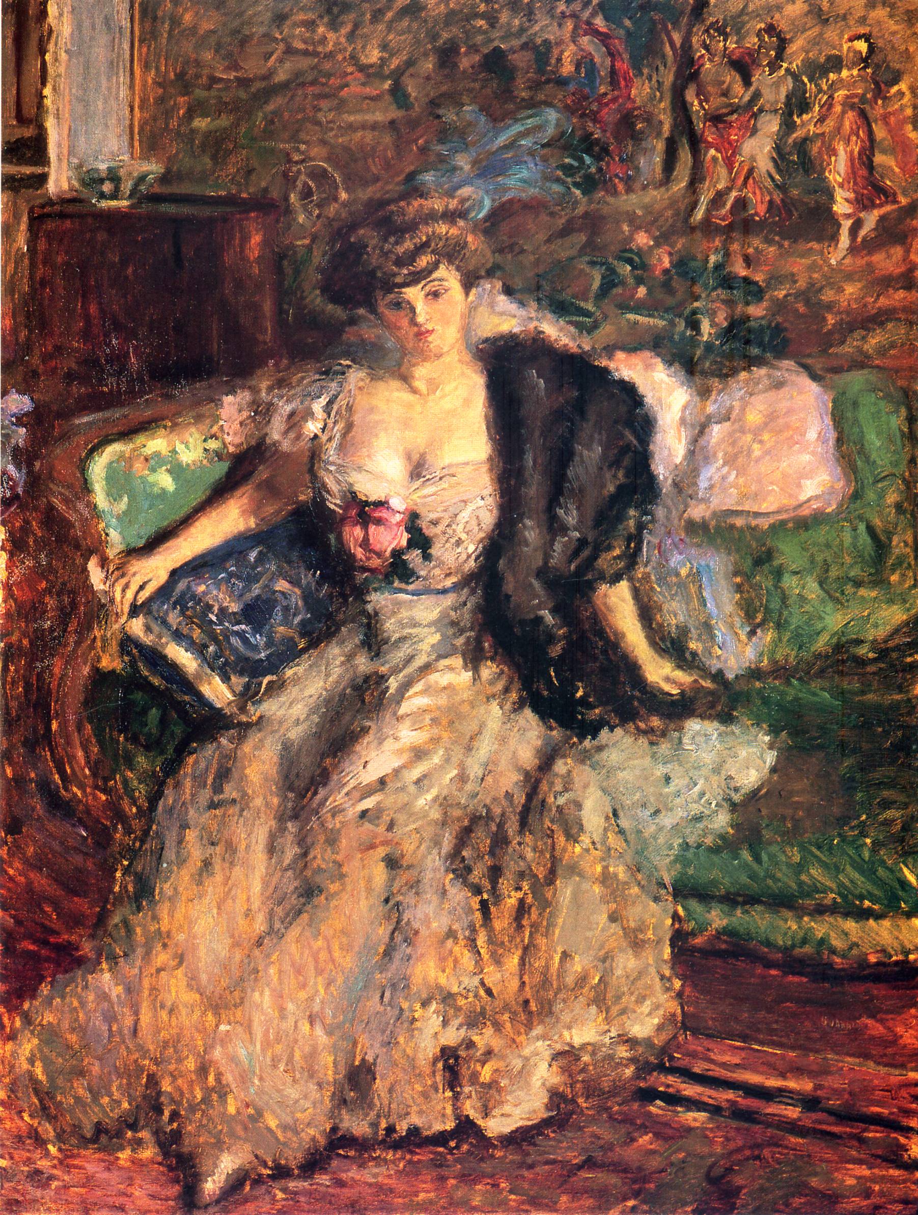 Misia (1908) Pierre Bonnard tablo - Dekolata