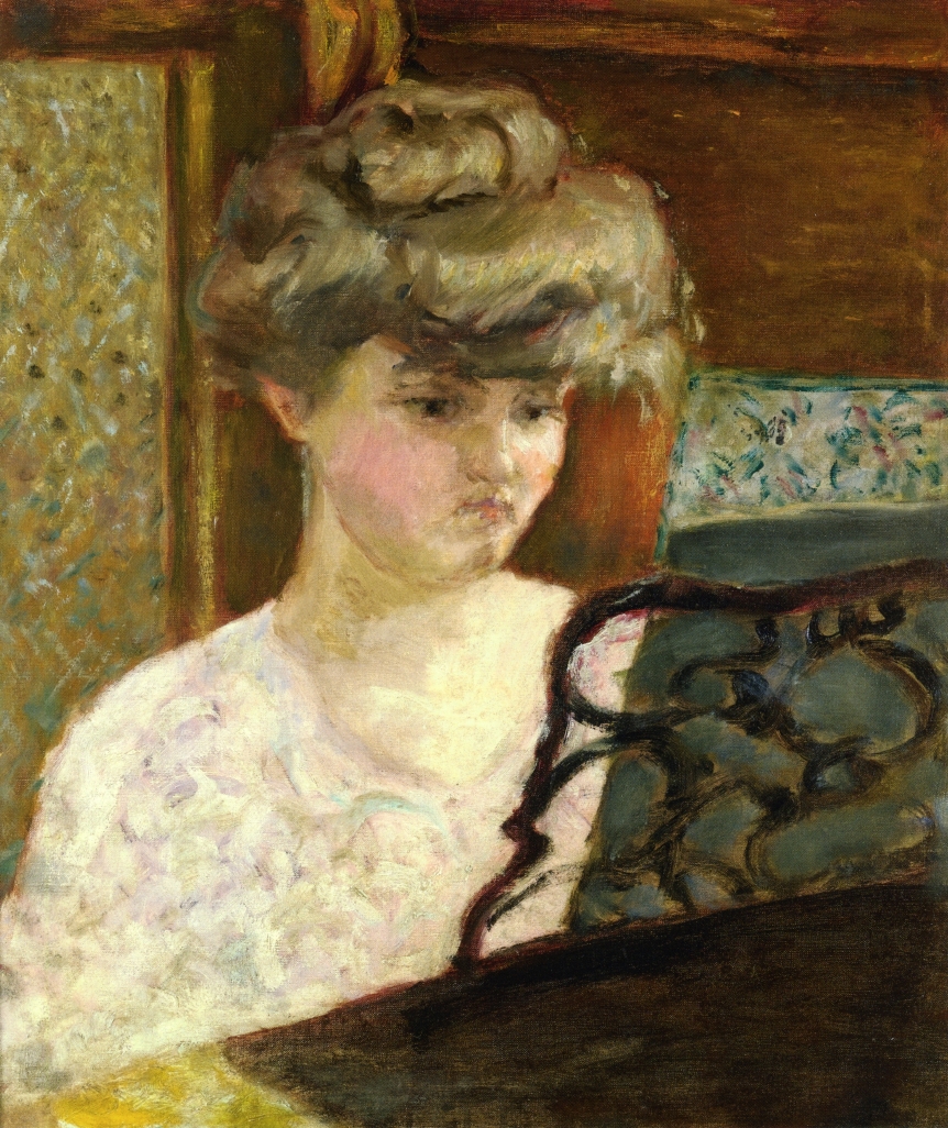 Misia at the Piano (also known as Portrait of Misia Natanson) (1902) Pierre Bonnard tablo - Dekolata