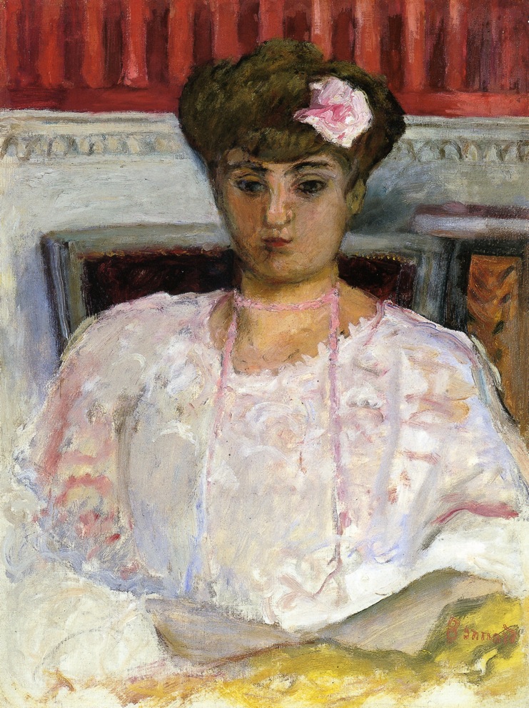 Misia with a Pink Corsage (1908) Pierre Bonnard tablo - Dekolata