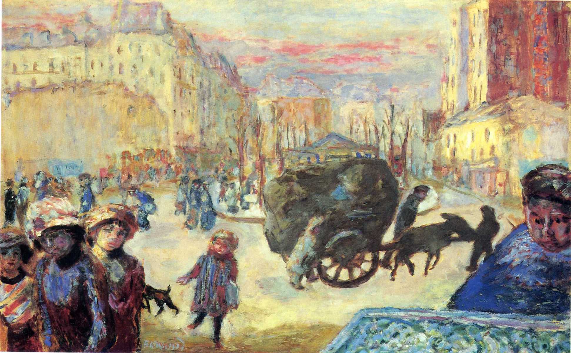 Morning in Paris (1911) Pierre Bonnard tablo - Dekolata