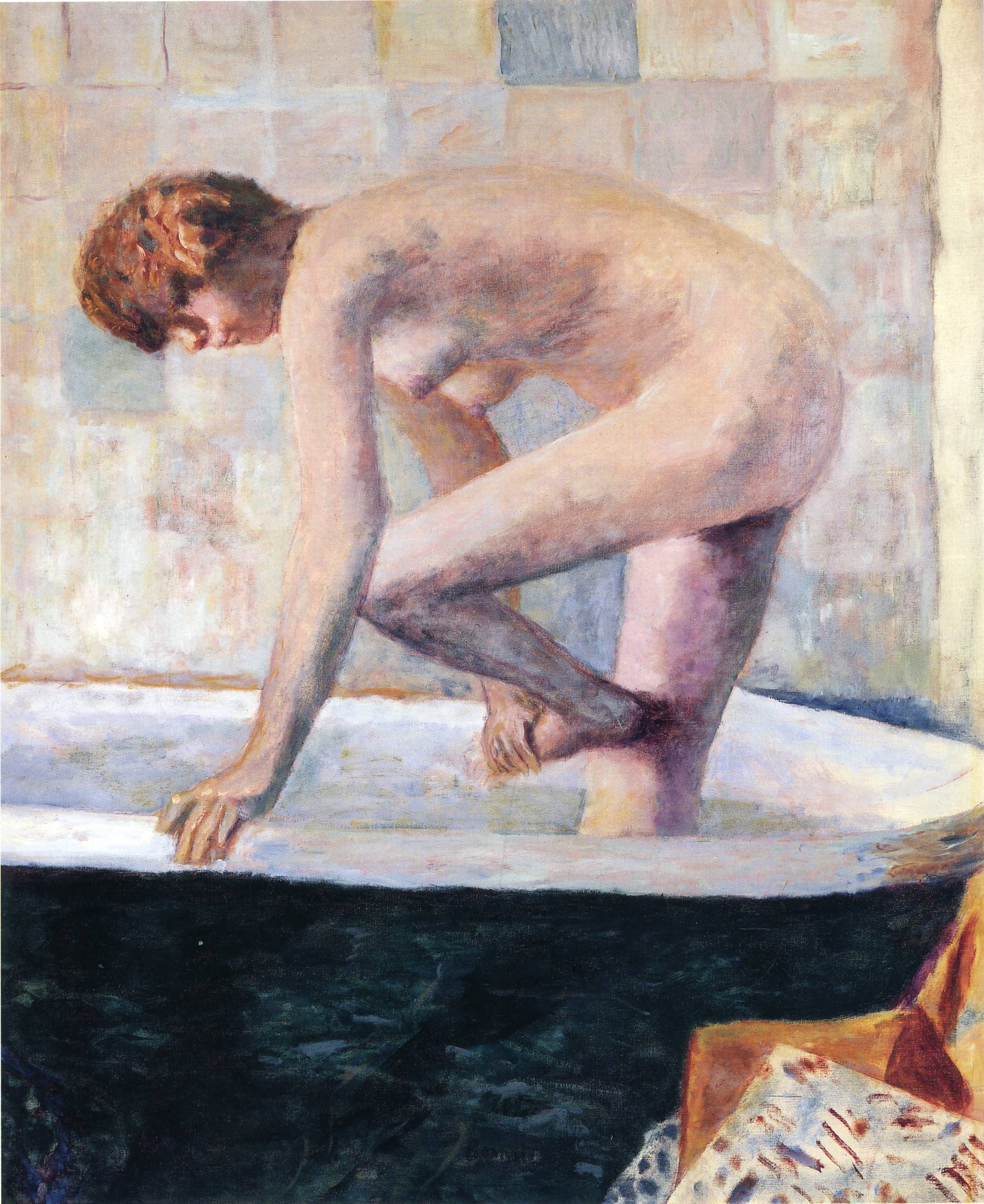 Nude Washing Feet in a Bathtub (1924) Pierre Bonnard tablo - Dekolata