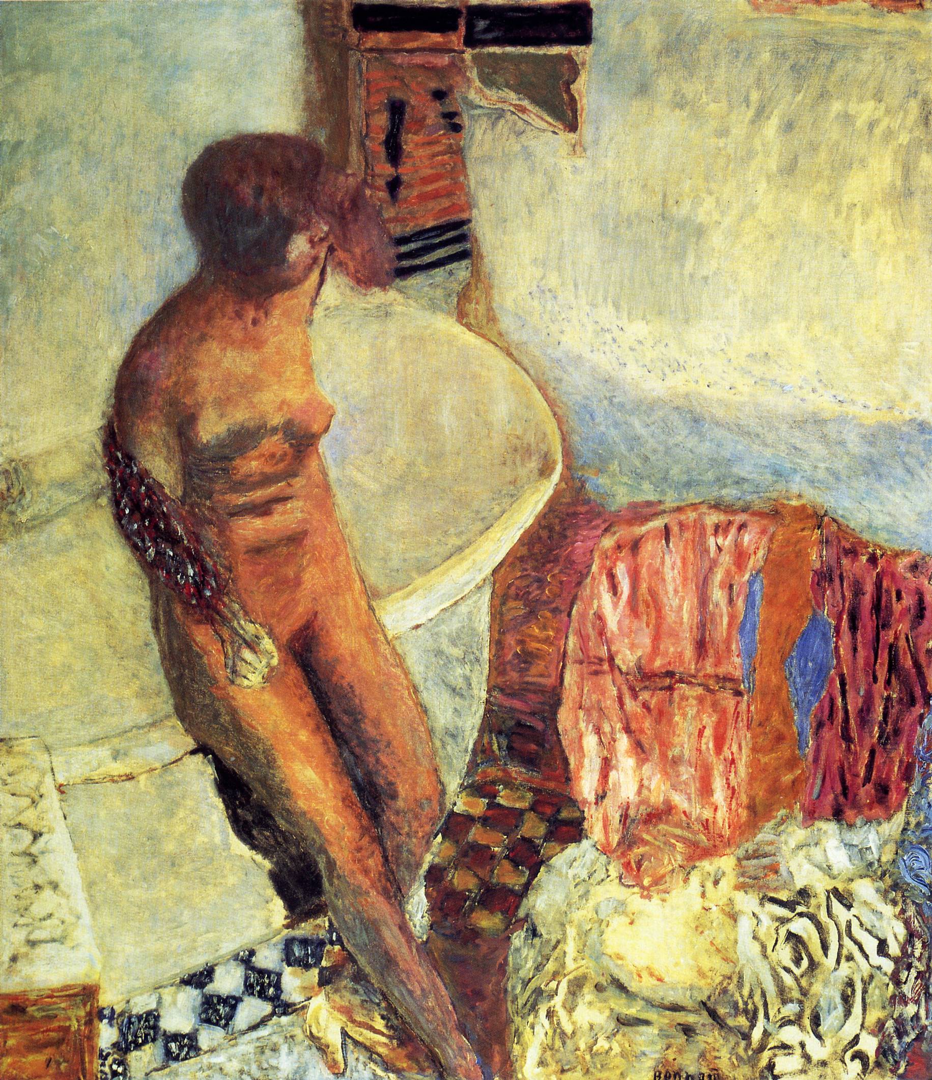 Nude by the Bath Tub (1931) Pierre Bonnard tablo - Dekolata