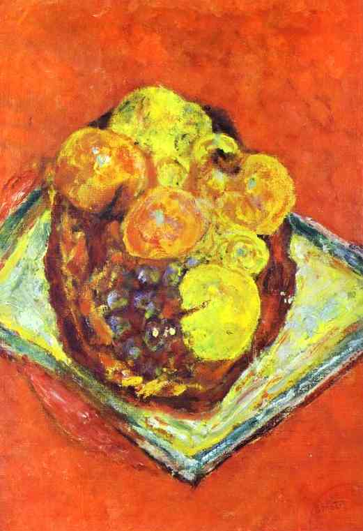 Peaches and Grapes (1943) Pierre Bonnard tablo - Dekolata