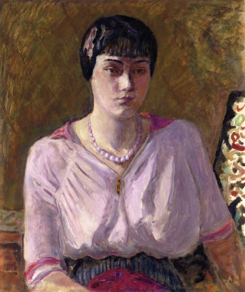 Portrait of a girl, Mademoiselle Renee Terrasse (1916) Pierre Bonnard tablo - Dekolata