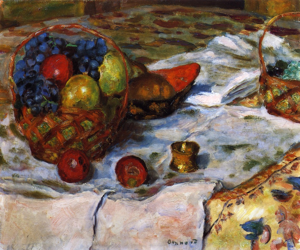 Still LIfe with Earthenware Dish (1918) Pierre Bonnard tablo - Dekolata