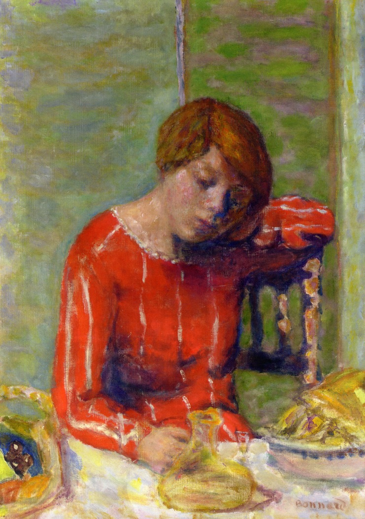 Striped Blouse (1922) – Pierre Bonnard Tablo