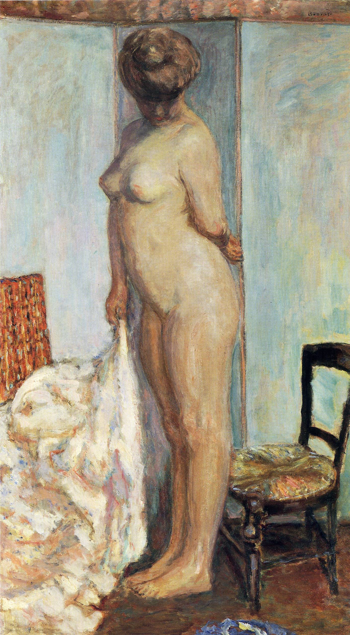 Tall Nude (also known as Woman Nude Standing) (1906) Pierre Bonnard tablo - Dekolata