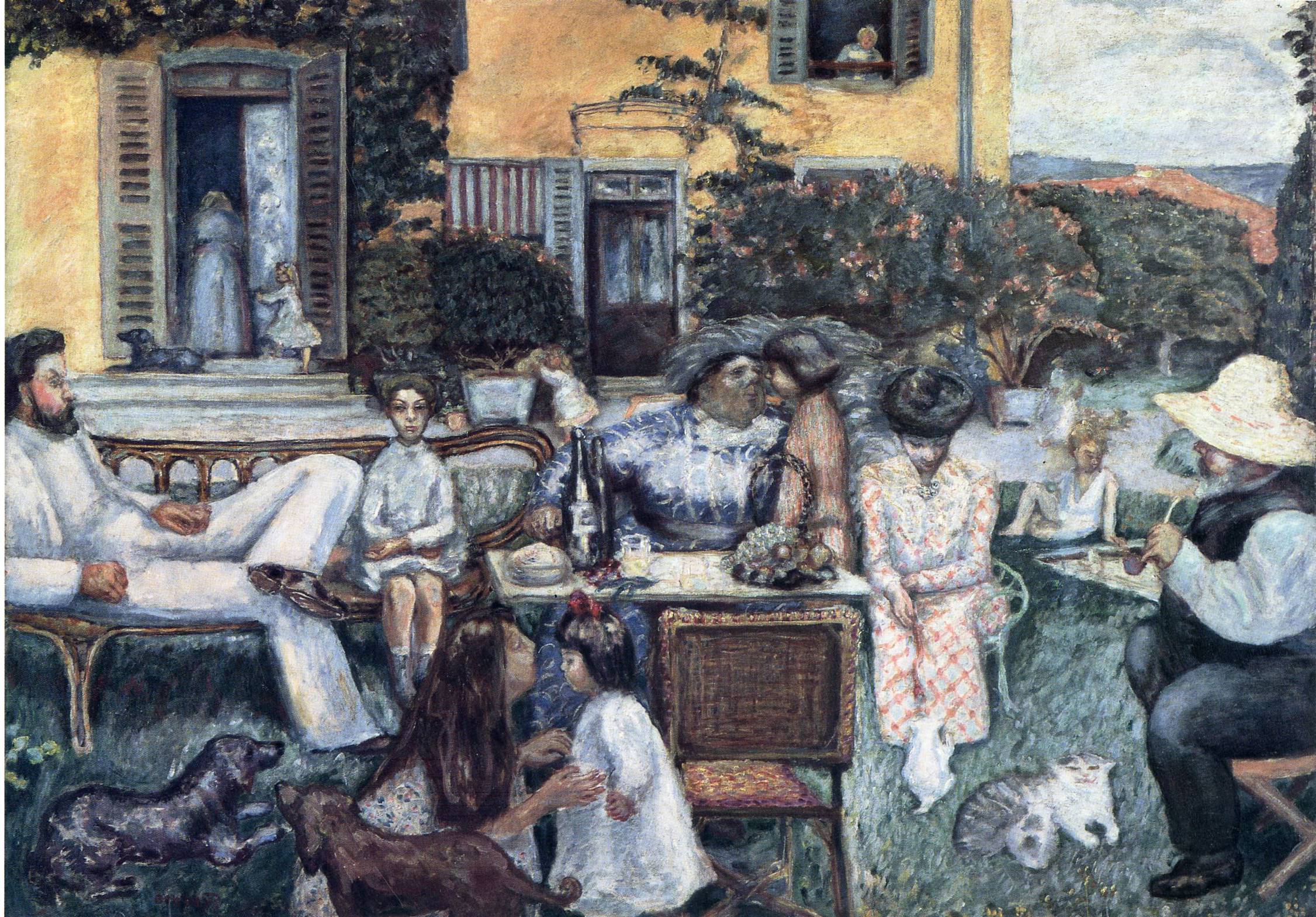 The Bourgeois Afternoon or The Terrasse Family (1900) – Pierre Bonnard Tablo