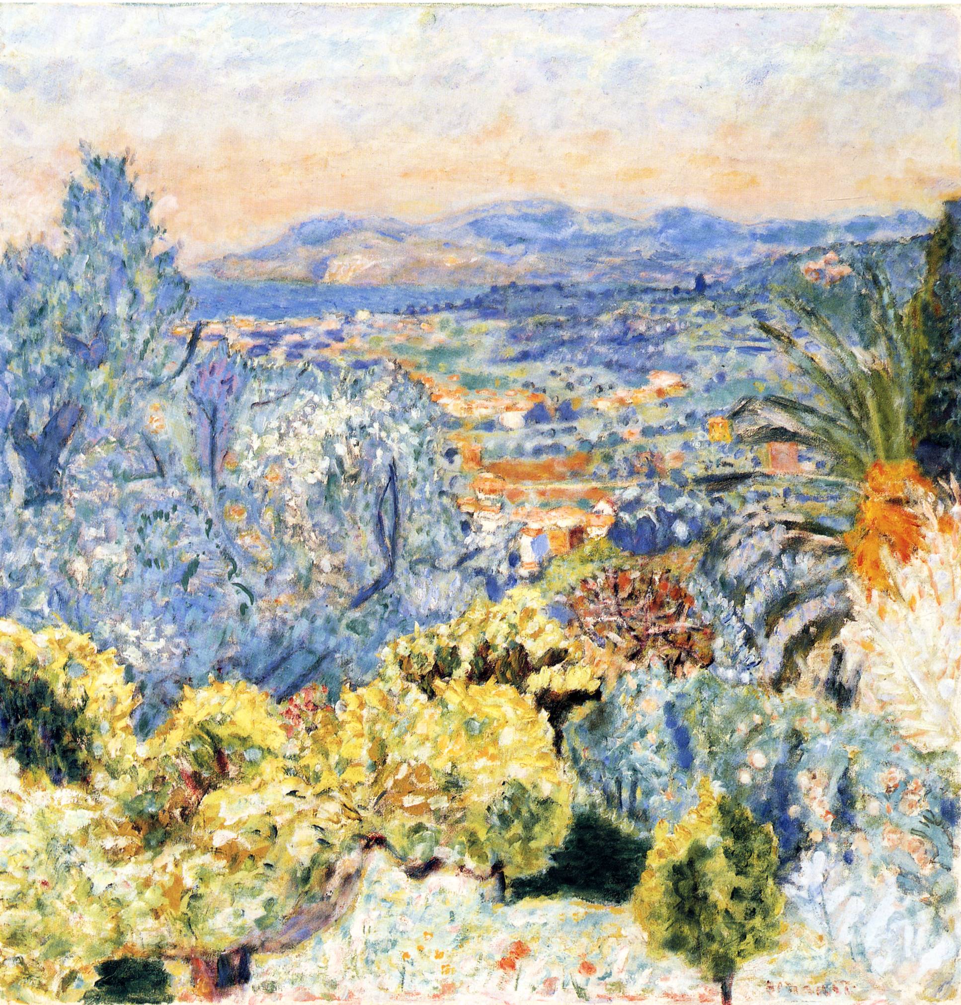 The Cote d'Azur Pierre Bonnard tablo - Dekolata