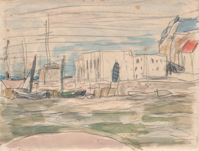The Docks at Deauville (1925) Pierre Bonnard tablo - Dekolata