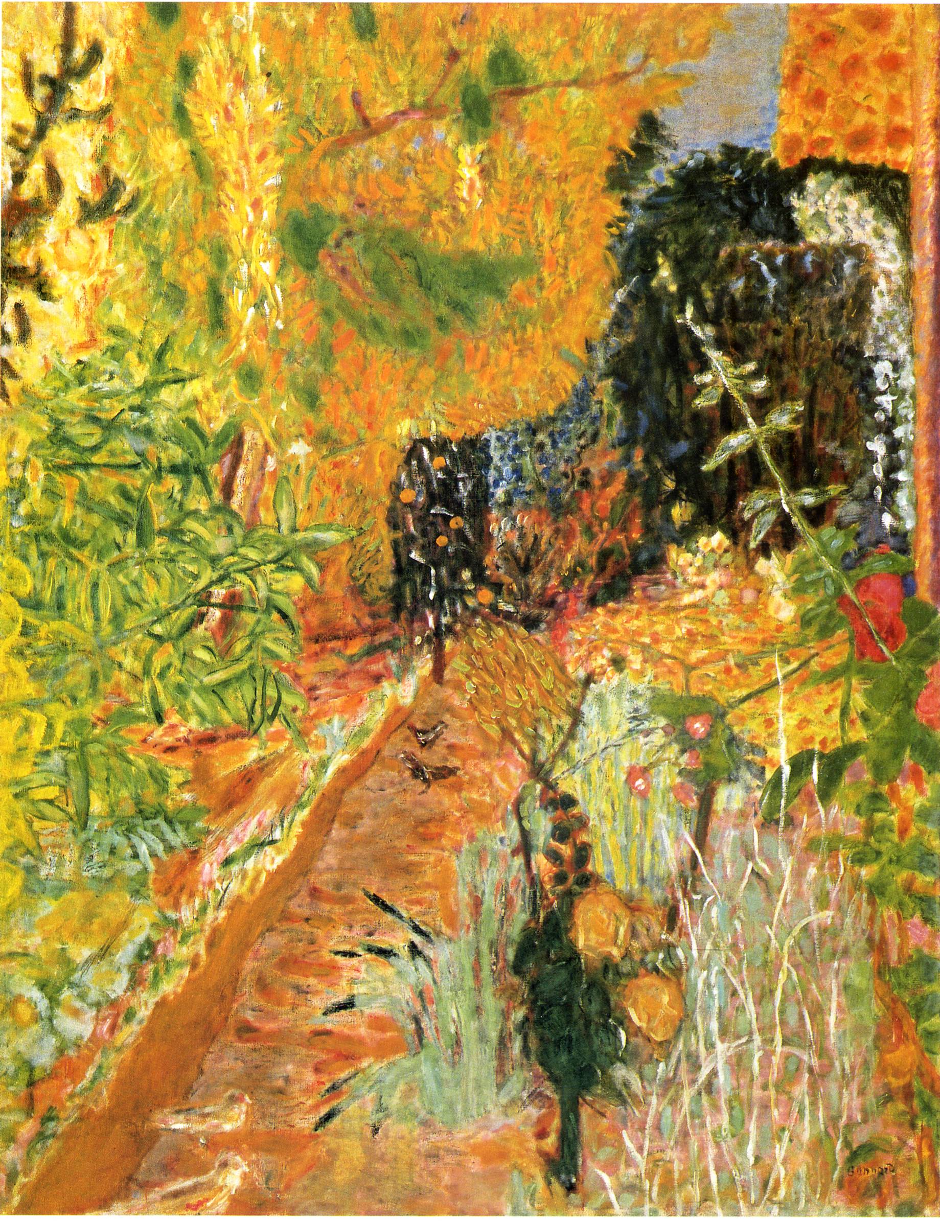 The Garden (1937) Pierre Bonnard tablo - Dekolata