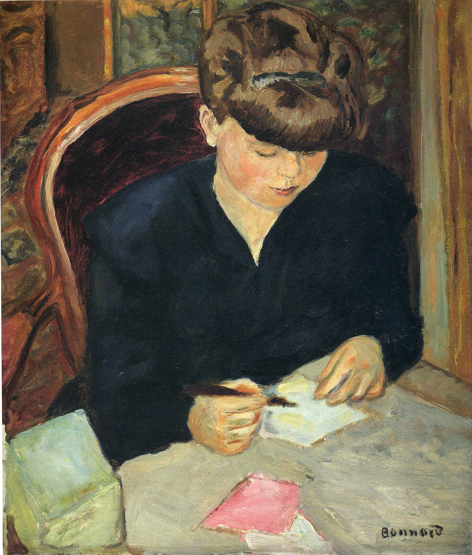 The Letter (1906) Pierre Bonnard tablo - Dekolata