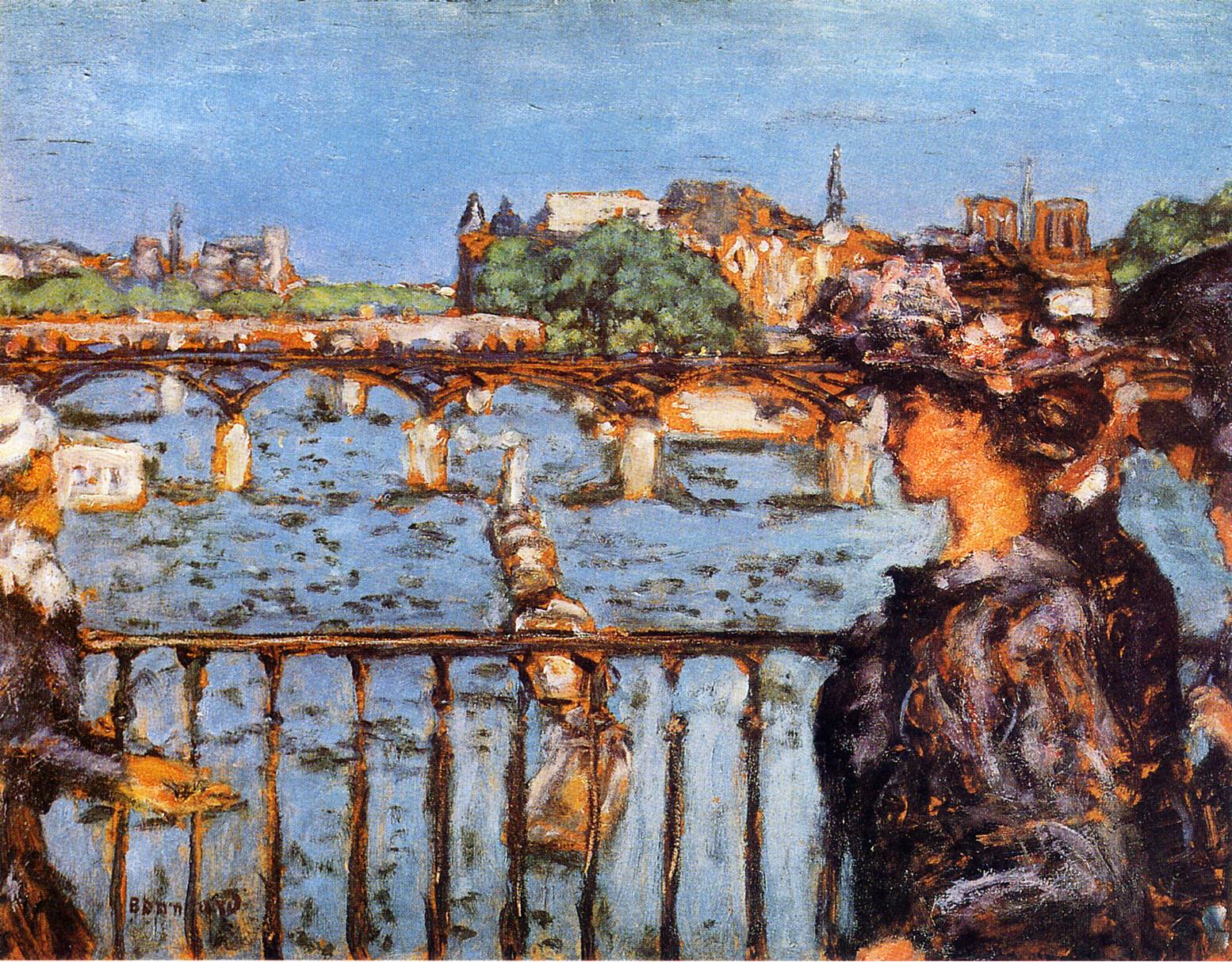 The Pont des Arts (1905) Pierre Bonnard tablo - Dekolata