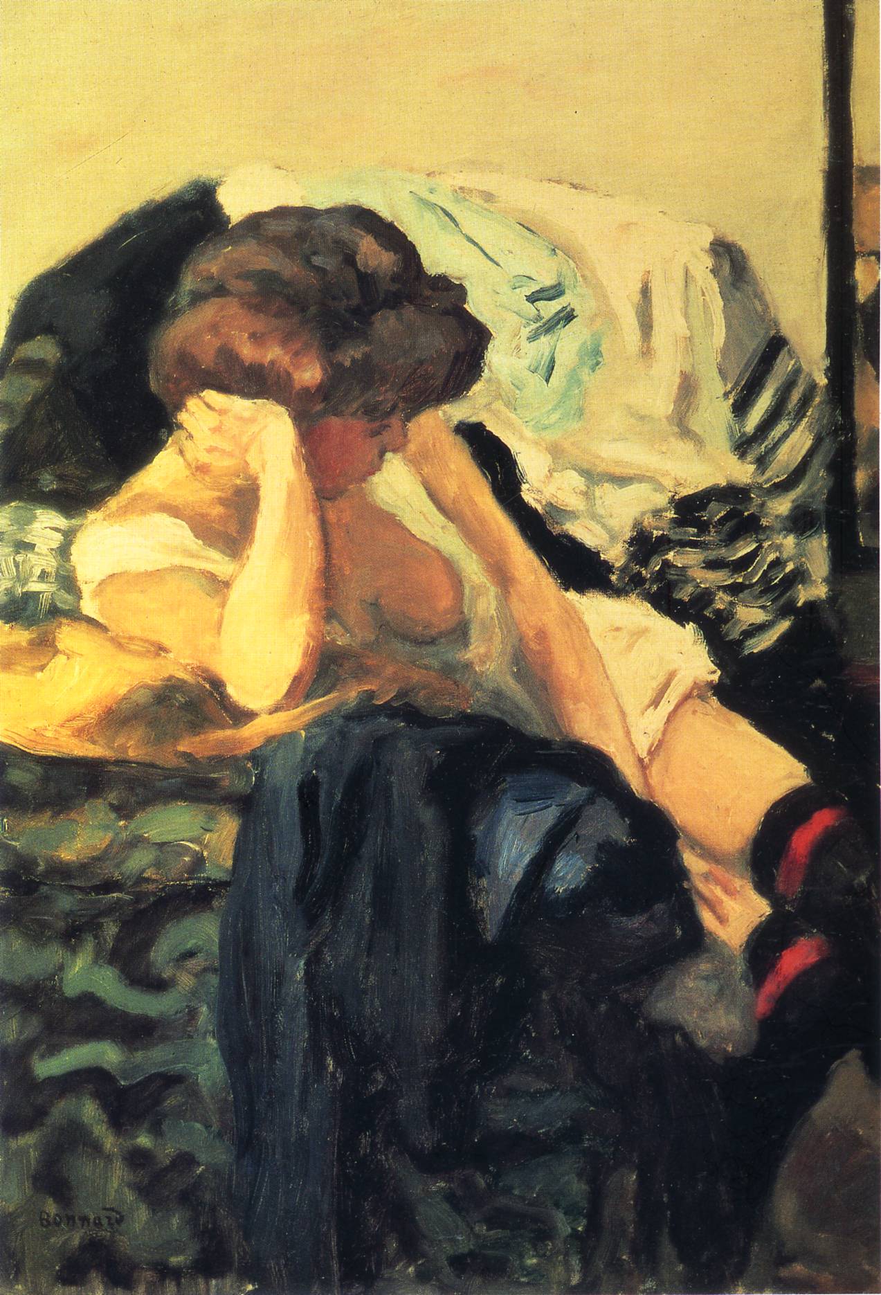 The Red Garter (1903) Pierre Bonnard tablo - Dekolata