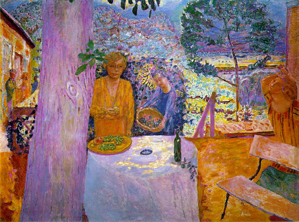 The Terrace at Vernon (1920) Pierre Bonnard tablo - Dekolata