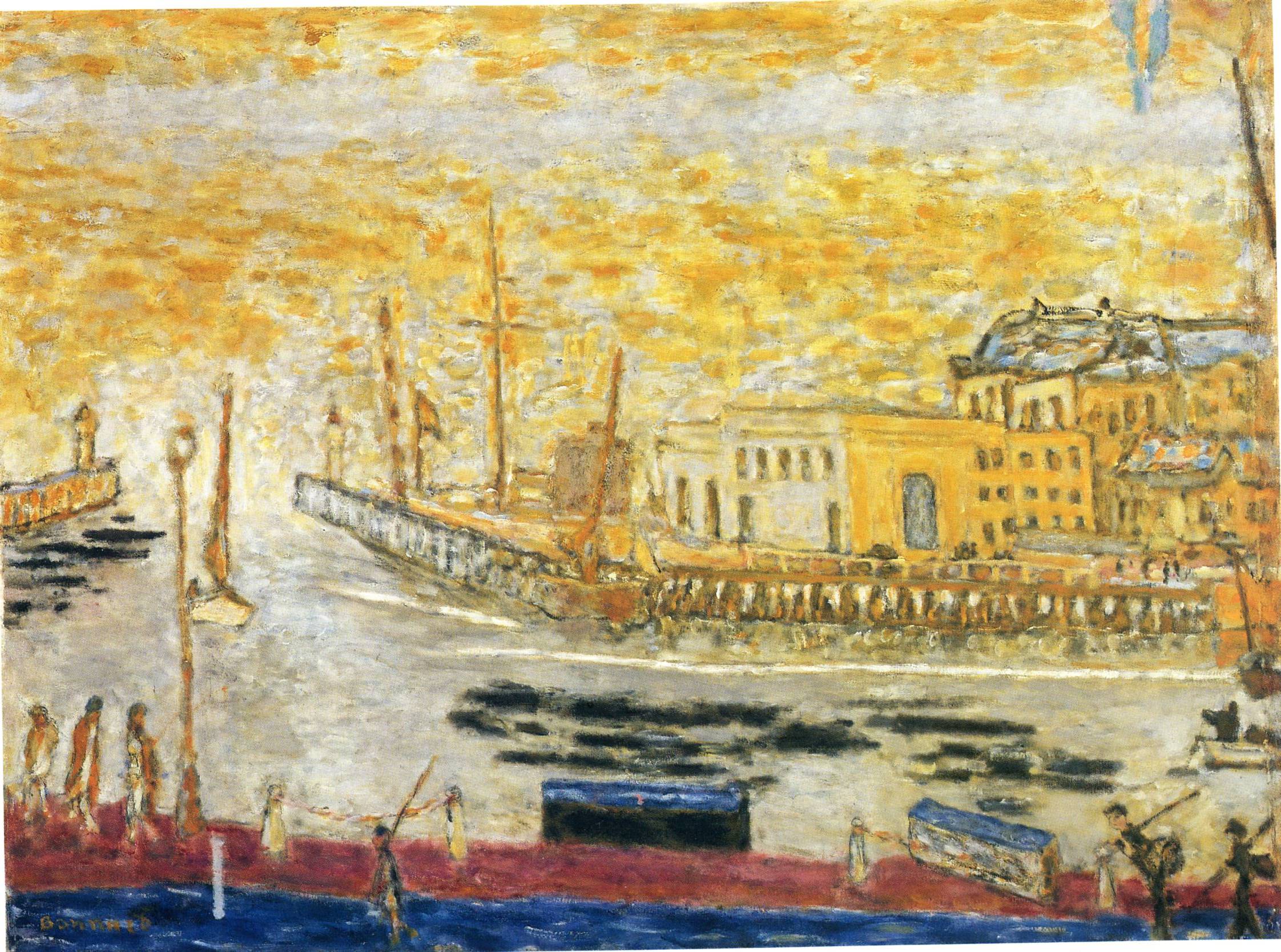 Trouville, the Exit to the Port Pierre Bonnard tablo - Dekolata