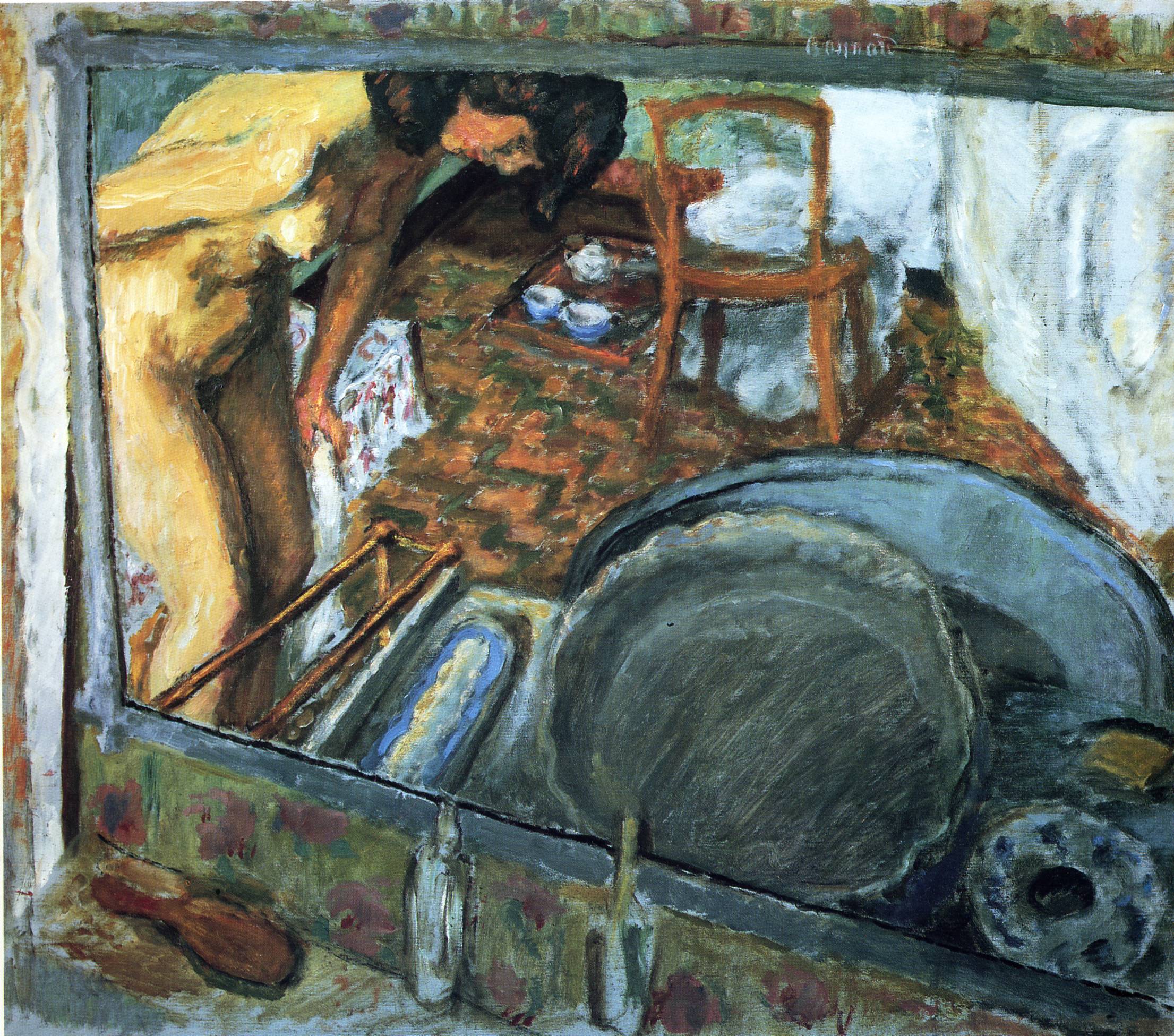 Tub in a Mirror (1915) Pierre Bonnard tablo - Dekolata