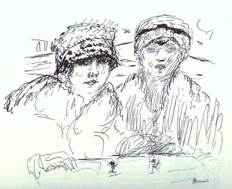 Two Friends Pierre Bonnard tablo - Dekolata