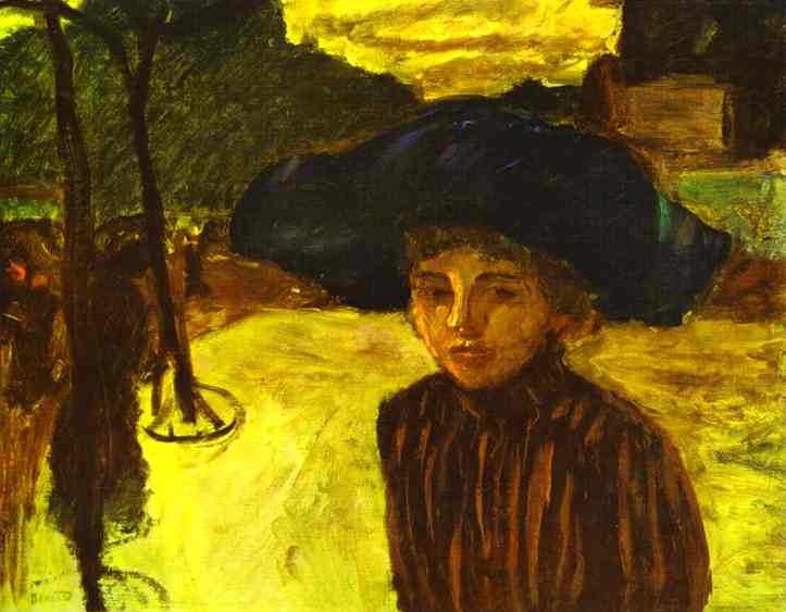 Woman in a Blue Hat (1908) Pierre Bonnard tablo - Dekolata