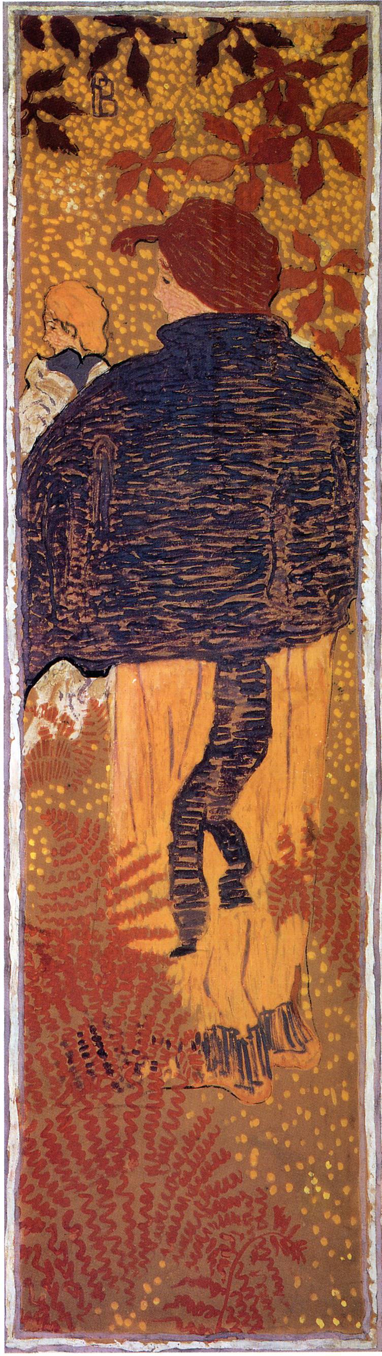 Woman in a Blue Pelerine (1892) Pierre Bonnard tablo - Dekolata