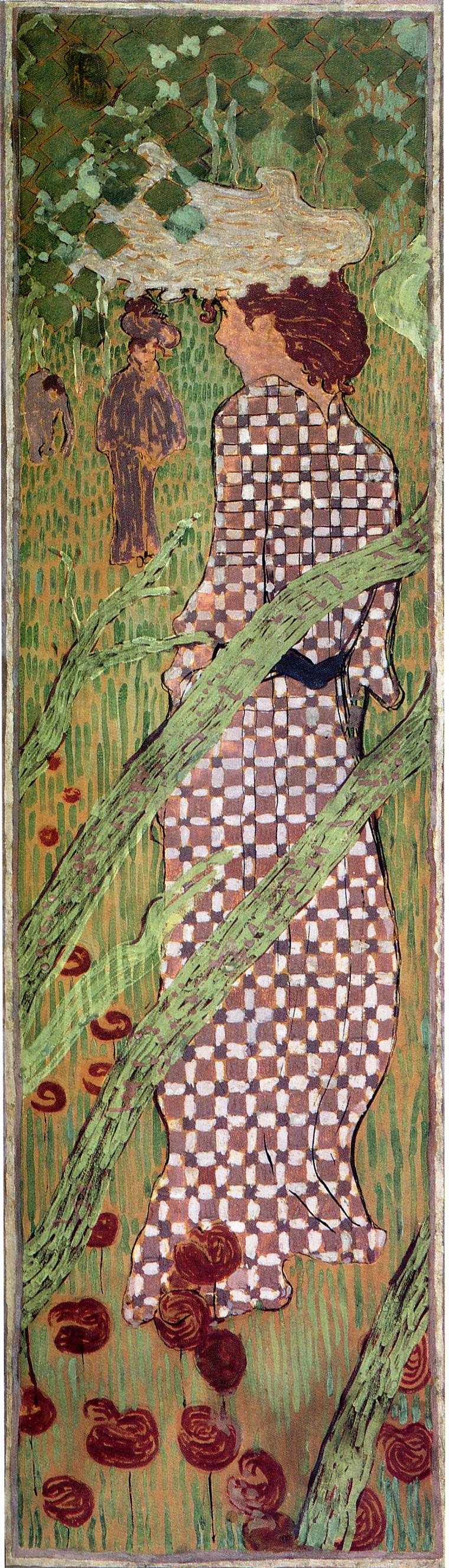 Woman in a Checked Dress (1892) Pierre Bonnard tablo - Dekolata