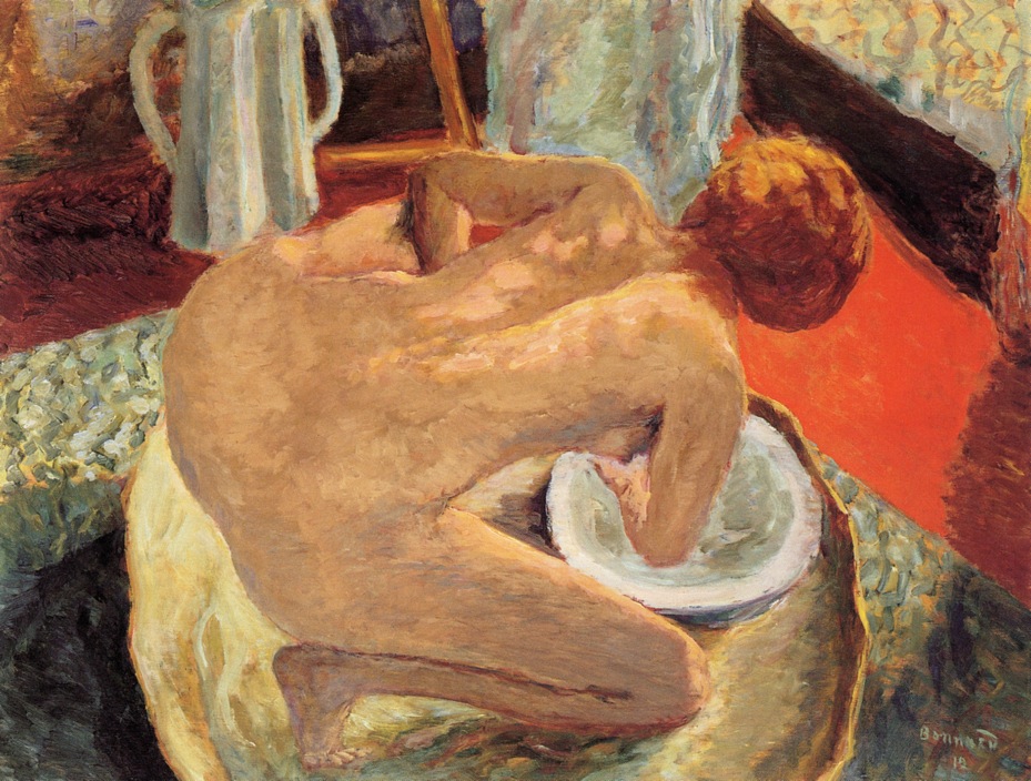 Woman in a Tub (also known as Nude Crouching in a Tub) (1912) Pierre Bonnard tablo - Dekolata