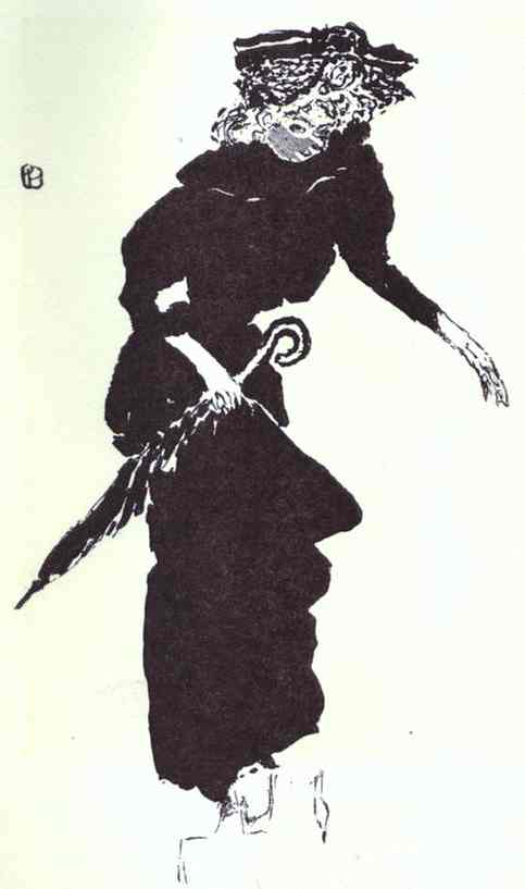 Woman with a Parasol Pierre Bonnard tablo - Dekolata