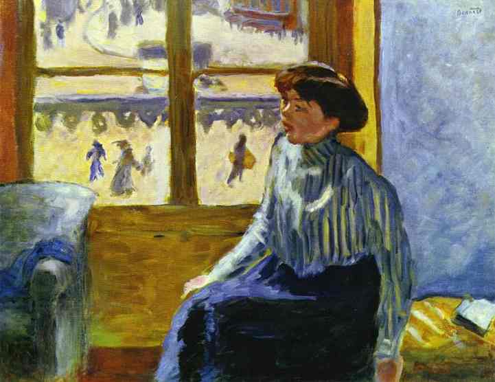 Young Woman Before the Window (1898) Pierre Bonnard tablo - Dekolata