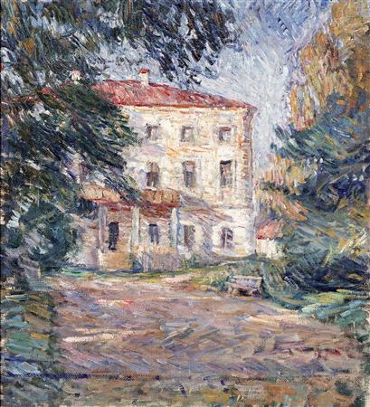 A house in Belkino (1907) Pyotr Konchalovsky tablo - Dekolata