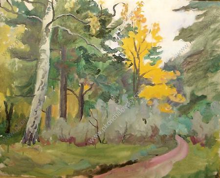 A path. In the fall. (1935) Pyotr Konchalovsky tablo - Dekolata