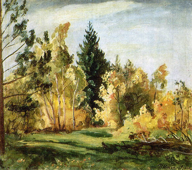 A ray of sunlight. The forest. (1930) Pyotr Konchalovsky tablo - Dekolata