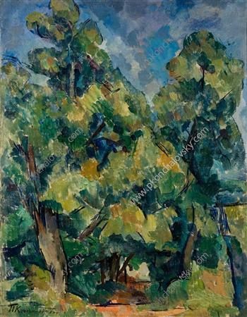 Abramtsevo. Oaks. (1920) Pyotr Konchalovsky tablo - Dekolata