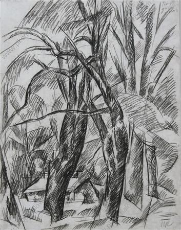 Abramtsevo. The trees. (1920) – Pyotr Konchalovsky Tablo
