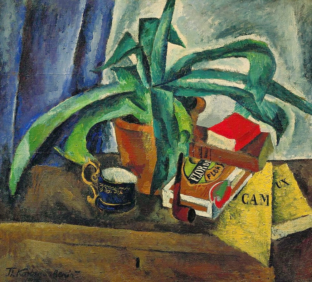 Agave (1916) Pyotr Konchalovsky tablo - Dekolata
