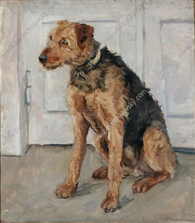 Airedale (1935) Pyotr Konchalovsky tablo - Dekolata